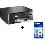 Pack BROTHER: Imprimante Multifonction - Jet d'encre 3-en-1 - A4 - Couleur -Wi-Fi -DCPJ1050DWRE1 + Pack de 4 Cartouches LC421VAL