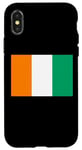 Coque pour iPhone X/XS Drapeau de la Côte d'Ivoire Fier Patriote Souvenir Fan Patriotique