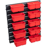 System Container Set Nr. 3 Paroi d'atelier 39 x 35 cm avec 10 étagères pour pro Organizer 100 Expert / 200 Expert / pro Drawer 3 - Qbrick