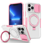 Apple iPhone 13 Pro Max Magsafe Sliding Cover Case PinkWhite