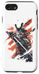 iPhone SE (2020) / 7 / 8 Cat Samurai American Flag Samurai Cat Art Patriotic Cat Case