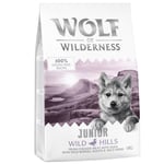 3 + 1 kaupan päälle! 4 x 1 kg Wolf of Wilderness -koiranruokaa - JUNIOR Wild Hills - ankka