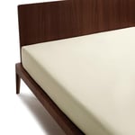 GUZZINI Classic - Drap Housse 125x200 Coton Percalle 100%Certifié OekoTex Frais Respirant, Surmatelas 1 Personne ou 2 Personnes 1Pièce, Draps Housses Protège Matelas Haut 30cm Élastique Dessus de Lits