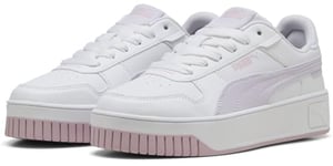 PUMA Carina Street Beach Florals JR Basket, White-Lilac Frost-Rose Mauve, 37 EU