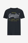 Superdry - T-shirt VL Heritage Relaxed Tee - Blå