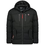 Geographical Norway - Parka pour homme modèle CACHOT - Couleur noire Taille XXL, noir/noir, XXL