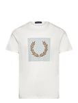 Fred Perry Striped Laurel Wreath Tee Vit