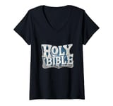 Womens Holy Bible Costume for Jesus Christ and Book Lovers V-Neck T-Shirt