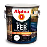 Peinture fer antirouille Blanc brillant 2.5L ALPINA décoration protection intérieur extérieur