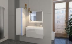 Ensemble meuble de salle de bain et vasque DREAM I 80 CM blanc