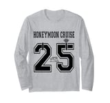 2025 Just Married Honeymoon Cruise Newlyweds Wife Husband Long Sleeve T-Shirt