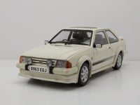 Ford Escort Rs Turbo 1984 Modèle de Voiture Blanc 1:18 Sun Star