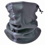 Dark Gray Winter Fleece Warm Neck Outdoor Night Riding Face Mask MA