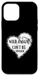 Coque pour iPhone 12 mini Wild Hearts Can't Be Broken Citation inspirante