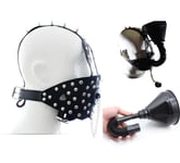 Maschera da Irrigazione Head Harnais pour Sessions Bdsm Jeu De Détournement