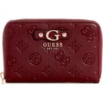 GUESS Gerty Portefeuille zippé pour Femme Bordeaux Taille Unique