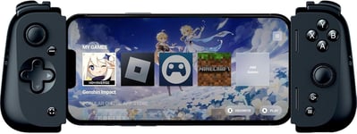 Kishi V2 Pour Iphone-Manette De Jeu Mobile(Adaptation Universelle Avec Pont Extensible,Stream Pc Et Jeux De Console,Design Ergonomique,Alimenté Par L'application Nexus) Noir