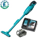 Makita DCL180 18V Portable Vacuum Cleaner With 1 x 5.0Ah Battery & Charger