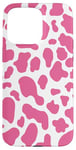 iPhone 15 Pro Max pink cow print pattren - flower pink Cow Pattern man women Case