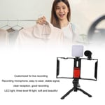 Smartphone Video Microphone Kit Vlogging Kit With Camera Cage Fill Light Tripod