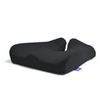 Cushion Lab Patented Pressure Relief Seat Cushion for Long Sitting Hours on Office & Home Chair - Extra-Dense Memory Foam for Soft Support. Car & Chair Pad for Hip, Tailbone, Coccyx, Sciatica - Black