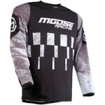 Crossjersey moose racing - Qualifier svart tröja xxxl polyester