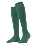 FALKE Women's Softmerino W KH Wool Cotton Long Plain 1 Pair Knee-High Socks, Green (Caiman 7998), 7-8