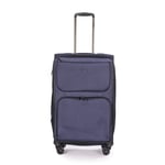 Stratic Bendigo Light+ Valise Souple Valise à roulettes avec Serrure à Valise TSA 4 roulettes Extensible, Bleu Marine, Taille Unique, Medium (