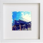 L Lumartos Wall Art Watercolour Print of West Bromwich Albion Football Club, The Hawthorns | with Stylish Contemporary 23cm x 23cm Frame 206, White, One Size