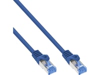 Inline Patch-Kabel Cat.6A S/Ftp Tpe Lszh Cca Blå 10M - Kabel - Nettverk (72600B)