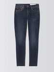 rag & bone Cate Mid-Rise Featherweight Denim Skinny Jeans, Sienna Dark Blue