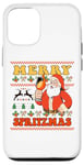 Coque pour iPhone 12/12 Pro Merry Spitz MAS X HO HO HOLY APEROLY XMAS SANTA Noël