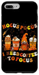 iPhone 7 Plus/8 Plus Halloween Coffee Hocus Pocus I Need Coffee To Focus Case