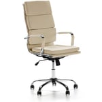 Vs Venta-stock - Fauteuil de Bureau Morgan inclinable Taupe, Cuir synthétique - taupe