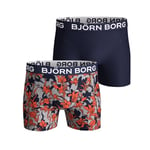 Björn Borg Sammy Shorts  Blue/Vintage Flower 2-pack, L