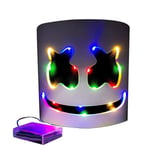 /#/Marshmello LED-mask DJ Cosplay-hjälm Marshmello-dräktmask Lig/#/