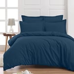 Sensei La Maison du Coton Housse de Couette Percale Indigo/240x220