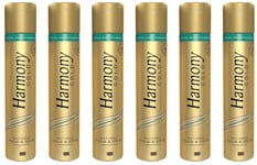 6x Harmony Gold Natural Hold & Shine Argan Oil Hair Spray 400ml