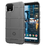 Google Rugged Shield Pixel 4 XL kuoret - Harmaa Hopea/Harmaa