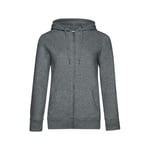 B and C Collection B&C QUEEN Zipped Hood - Asphalt / 3XL