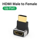 5 Adaptateur de câble HDMI 2.1 8K, connecteur mâle vers femelle à angle droit résistant à 90 degrés, prolongateur HDMI 4K 8K pour TV Stick, PS4, PS5, Xbox, PC, ordinateur portable ""Nipseyteko