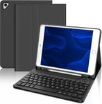 Clavier Ipad 9.7,Clavier Ipad 6 Génération,Coque Ipad 6 Génération Avec Clavier,Bluetooth Italien Magnétique Étui Clavier Pour Ipad 5,Ipad Pro 9.7,Ipad Air 2,Ipad Air 1,Noir