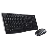 Kit Clavier et Souris Logitech sans Fil MK270 USB Noir