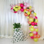 84PCS Summer Hawaiian Style Party Balloons Supplies Set Girls Women Baby Birt