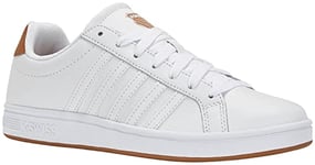 K-Swiss Baskets courtes TIEBREAK pour homme, blanc/ambre, 41 EU