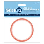 Stick It! Ruban Adhésif Double Face Ultra Clair 3mm x 5m