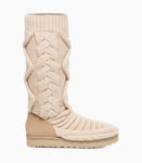 UGG CLASSIC TALL CHUNKY KNIT BOOTS IN NATURAL SIZE UK 6 / EU 39 *RRP £220