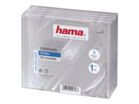 Hama - Cd-Fodral - Kapacitet: 1 Cd - Transparent (Paket Om 5)