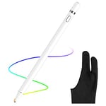 AICase Stylet Universel pour écran Tactile capacitif, Pointe 1,45 mm, 10 Heures de Jeu et 30 Jours de Temps de Veille, Stylet Rechargeable pour Tout écran Tactile