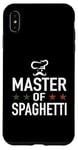 Coque pour iPhone XS Max Master of Spaghetti Carbonara – Chapeau de chef de cuisine amusant Italie